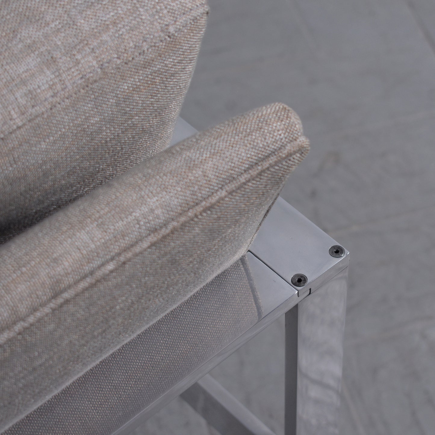 Restored Milo Baughman Aluminum Lounge Chairs: Mid-Century Modern Elegance