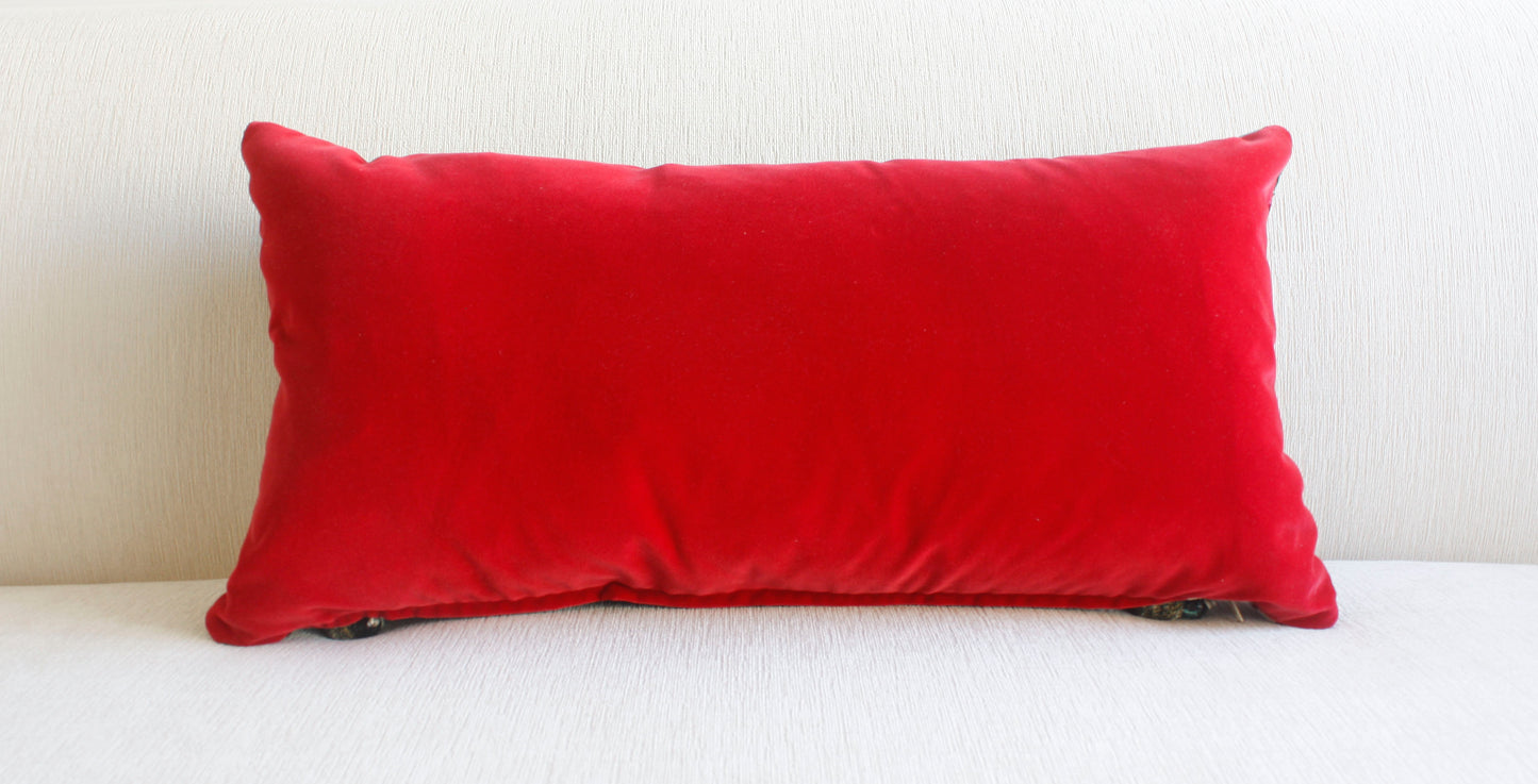 Antique Textile Tassels Pillow