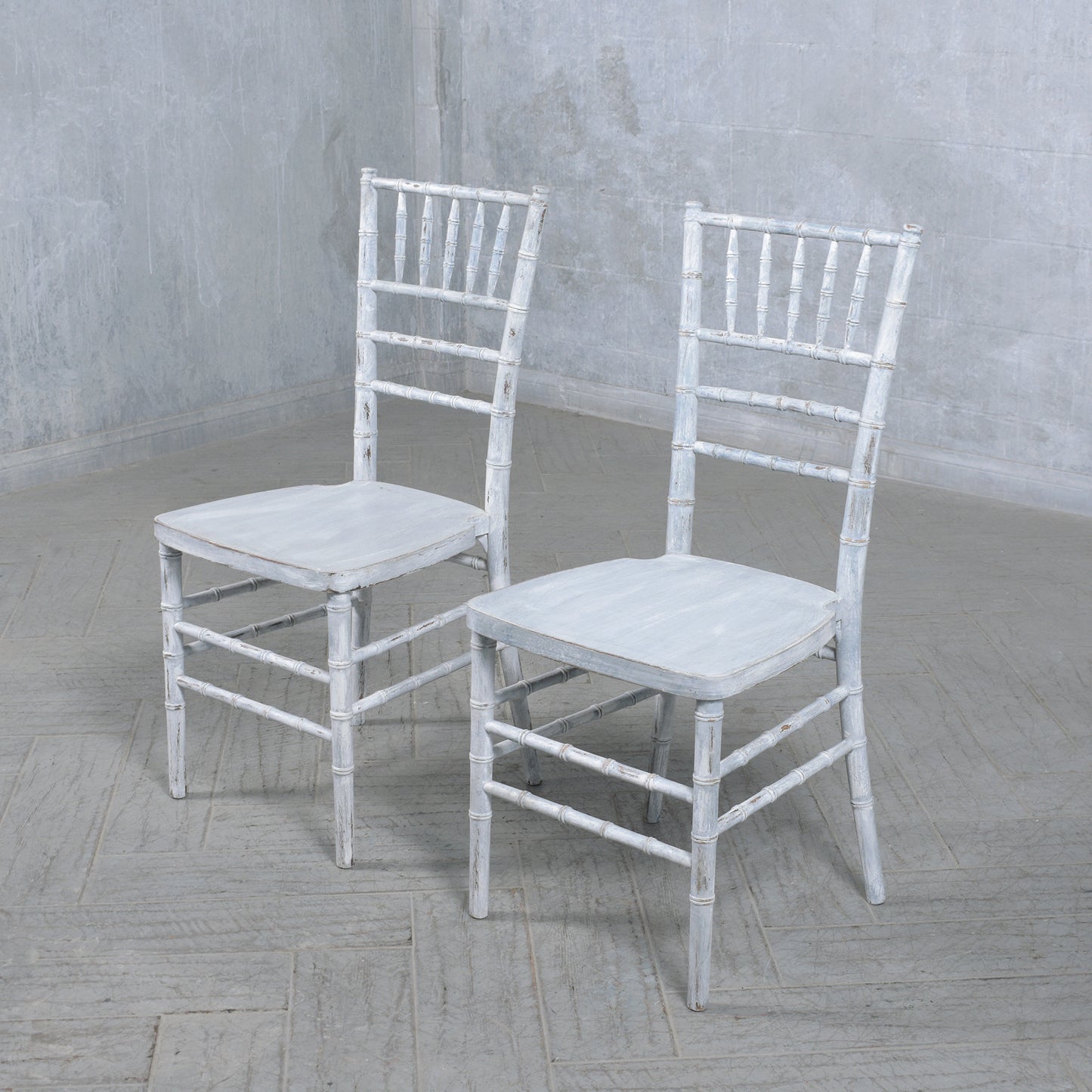 Vintage Chinese Chippendale Dining Chairs: Faux Bamboo Elegance Restored