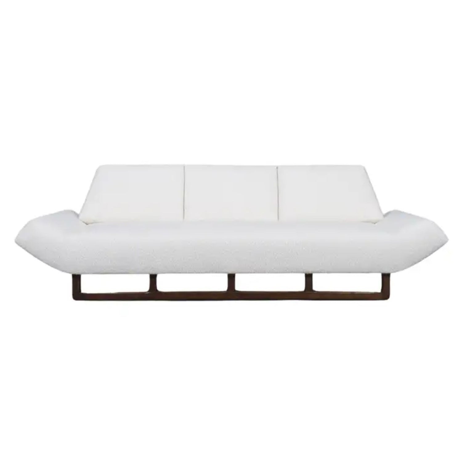 Late 20th Century Modified Tuxedo Slipcover Style Pillow Back Large Scale  Sofa – warehouse 414