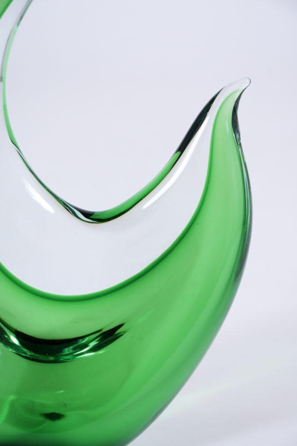 Italian Murano Glass Swan Sculpture