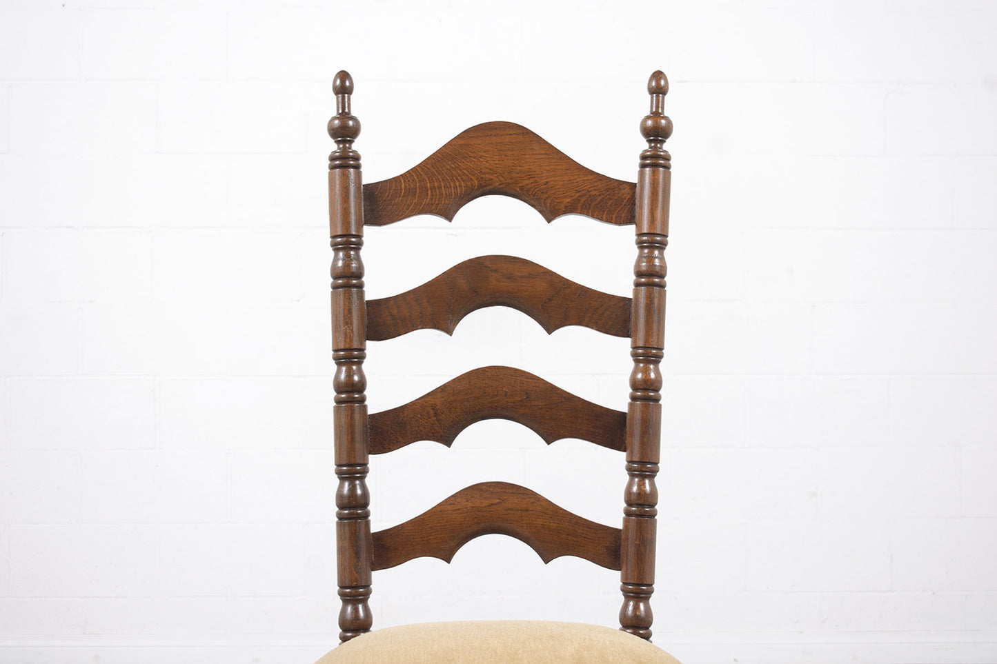 Vintage French Provincial Dining Chairs - Hand-Crafted 1900s Upholstery Set
