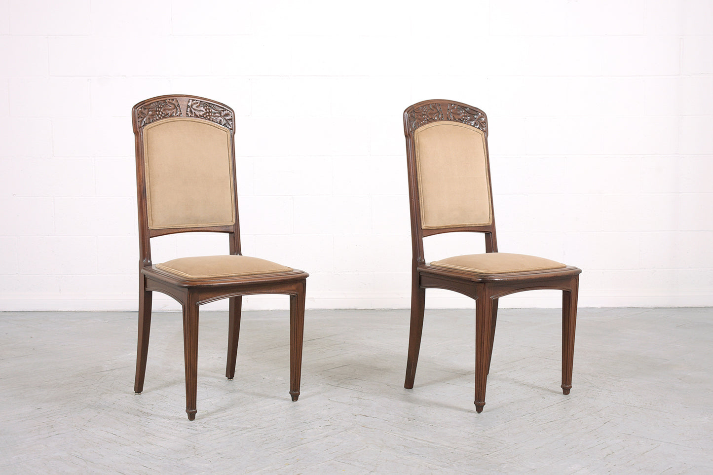 Antique Set of Eight French Dining Chairs