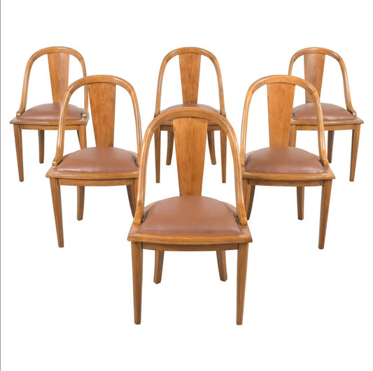 1950s French Art Deco Dining Chairs