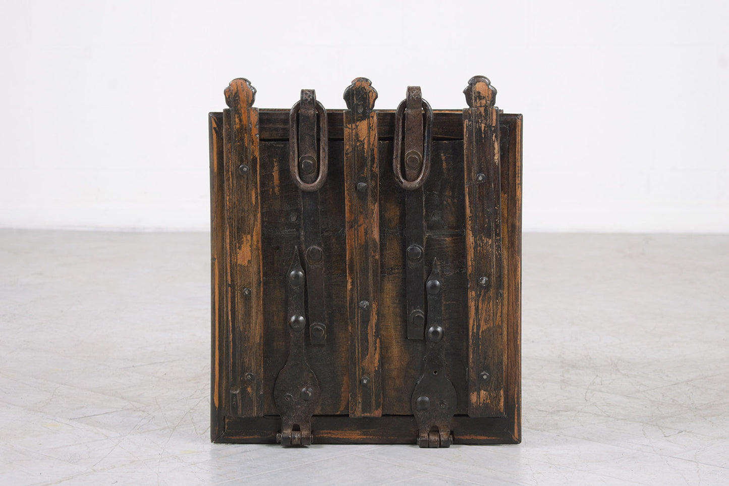 Vintage 1970s Restored Spanish-Style Wooden Trunk: Elegance Meets Practicality