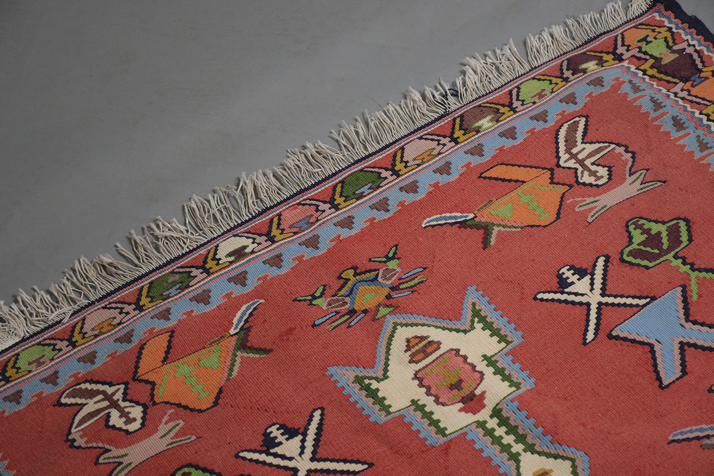 Antique Circa 1900 Handwoven Navajo Transitional Rug with Traditional Cross-Shape Pattern