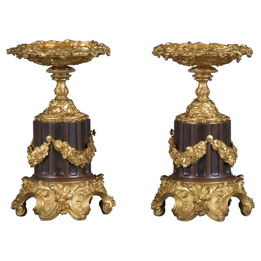 19th Century French Bronze Urns