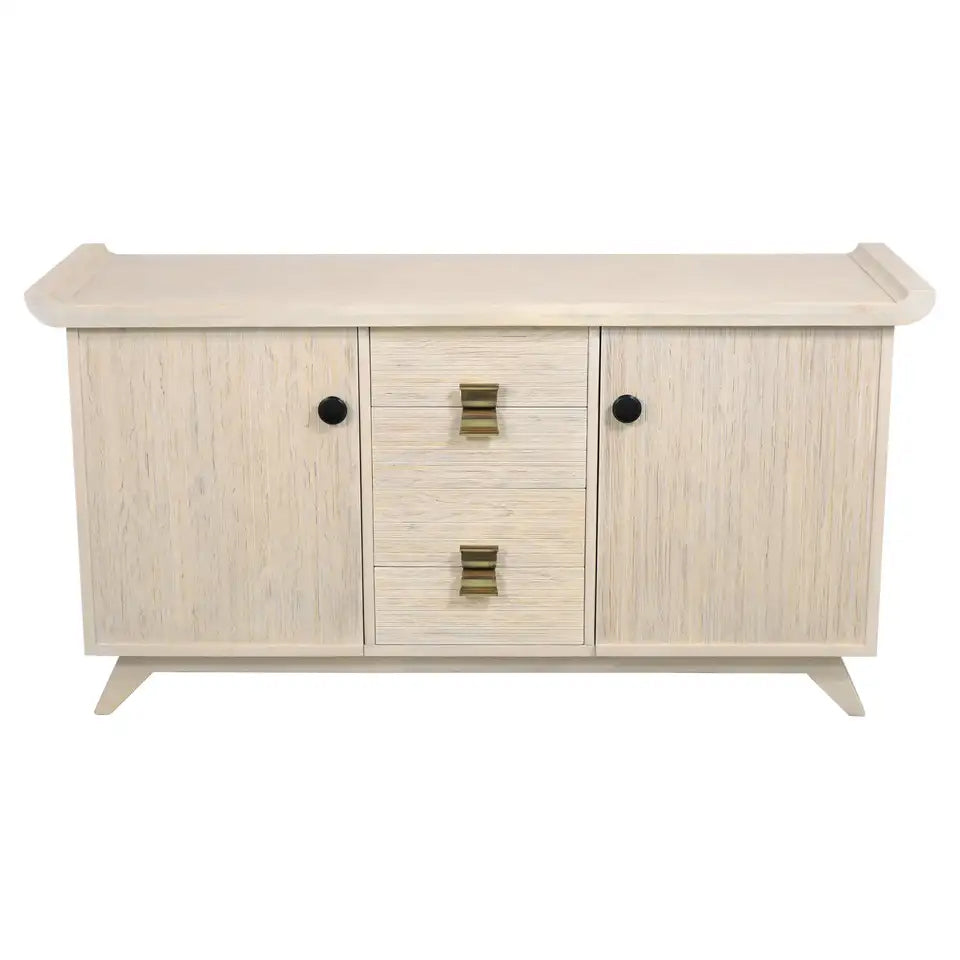 White Washed Paul Frankl for Brown Saltman Credenza
