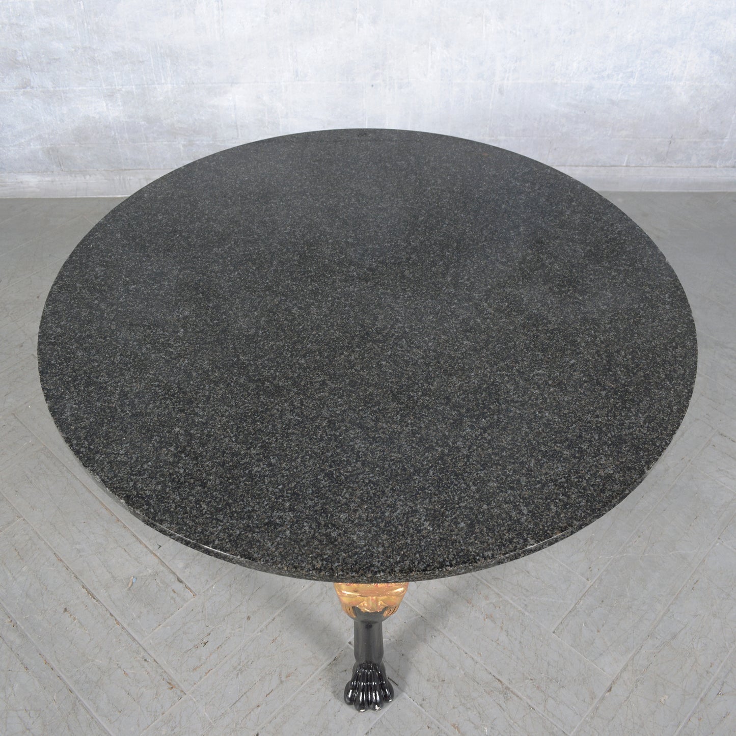 1960s Chinoiserie Style Mahogany Center Table with Marble Top