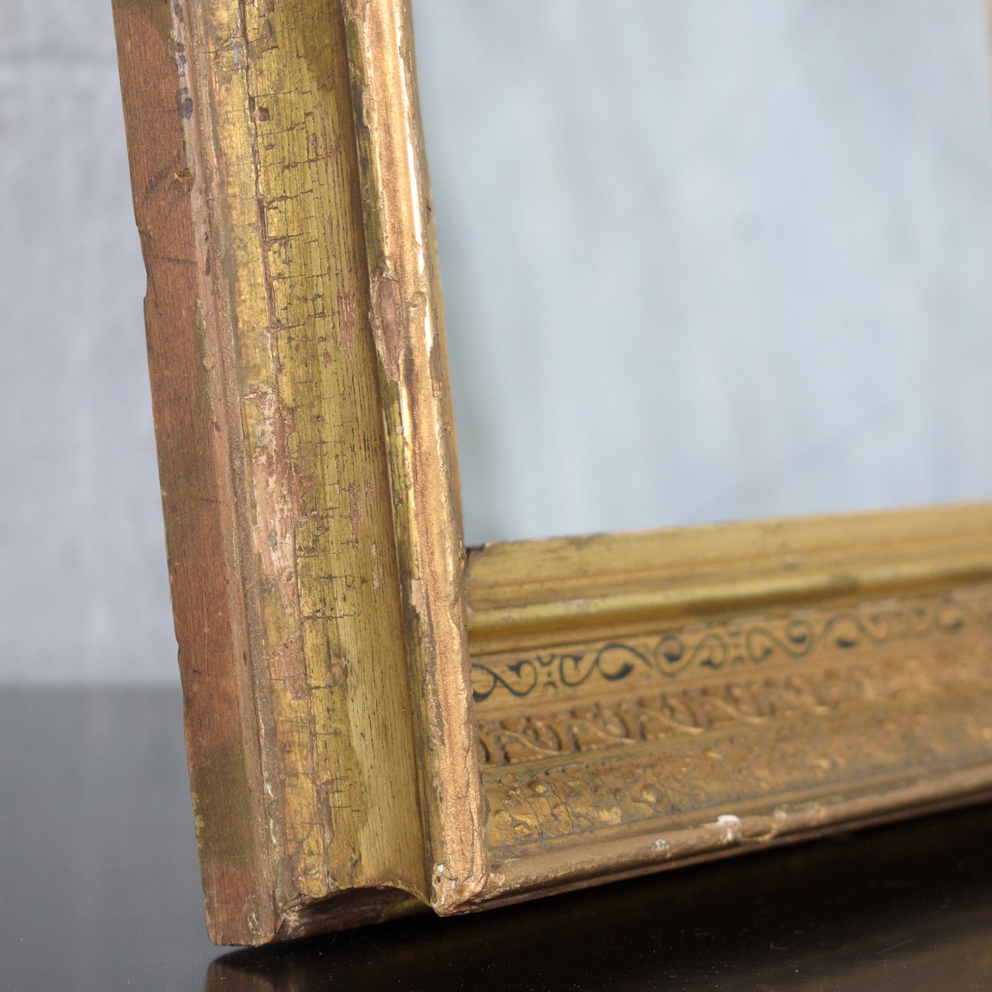 19th-Century French Antique Mirror: Restored Elegance with Water Gilt Finish