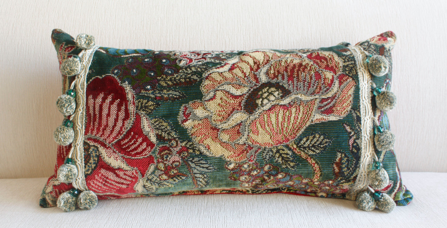 Antique Textile Tassels Pillow