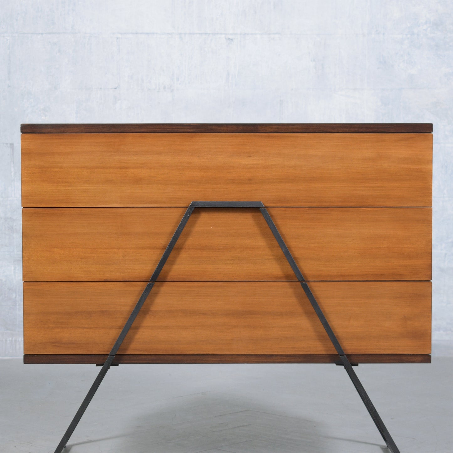 Vintage 1960s Mid-Century Modern Wood Chest of Drawers