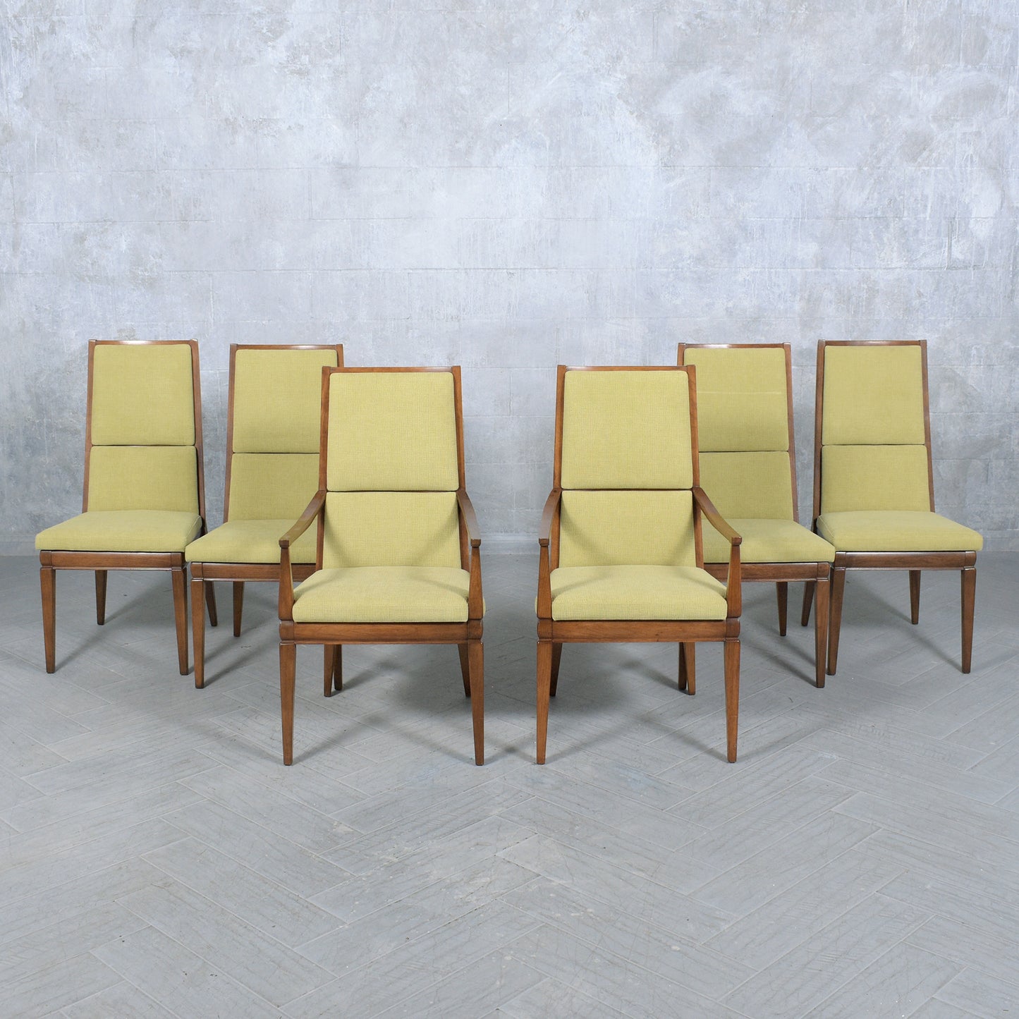 Mid-Century Modern Handcrafted Walnut Dining Chairs