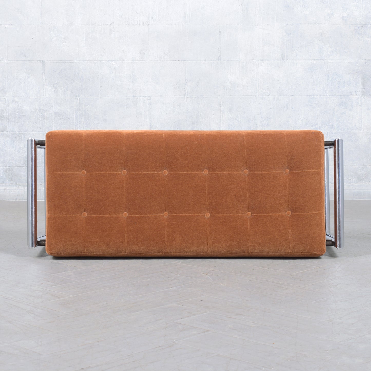 Mid-century Modern Mohair Upholstery Bench