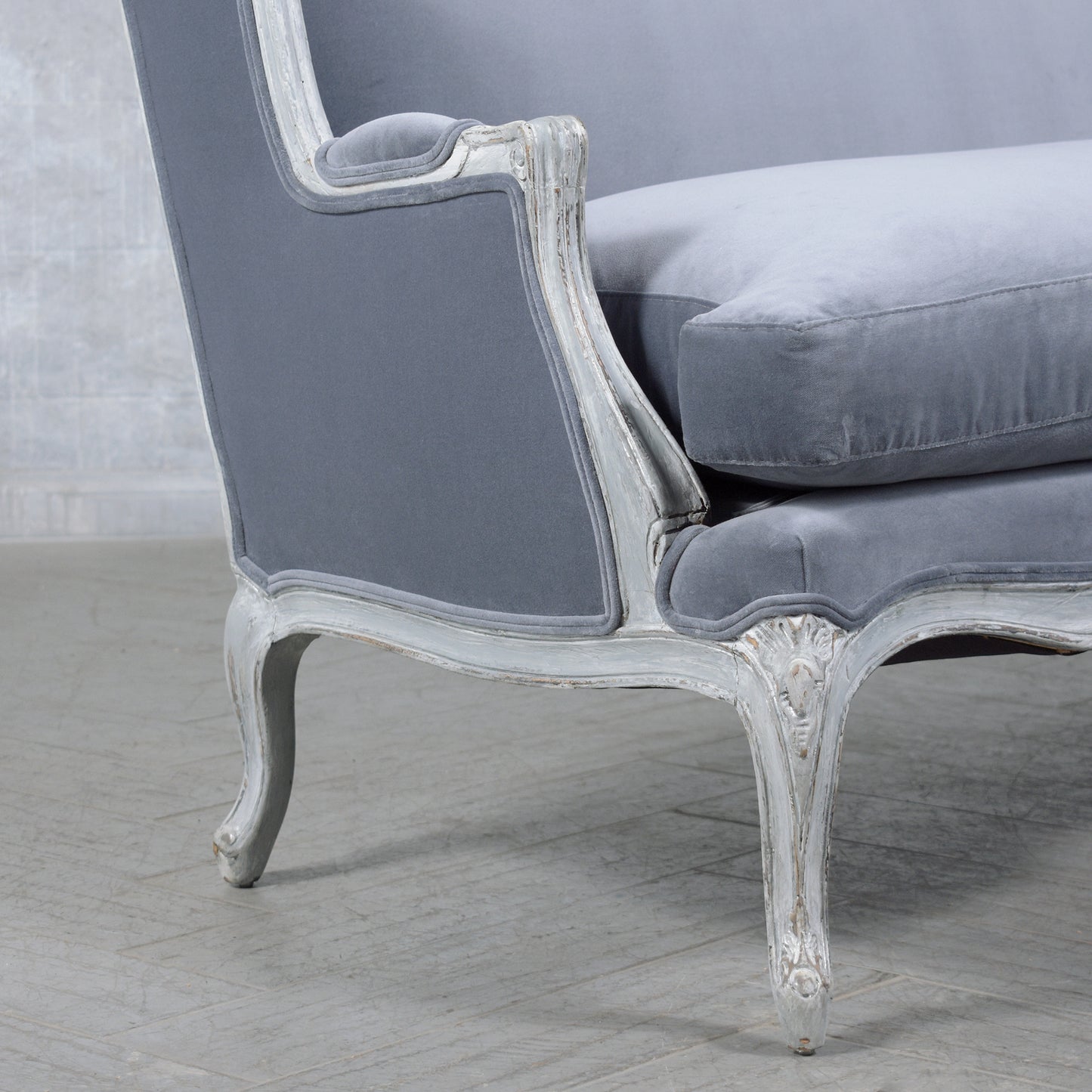 Revived French Louis XV Style Loveseat: A Fusion of Elegance & Comfort