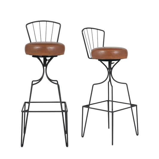 Pair of Mid-Century Swivel Bar Stools