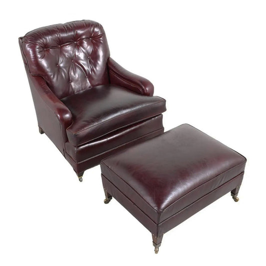 Vintage Chesterfield Leather Upholstery Chair