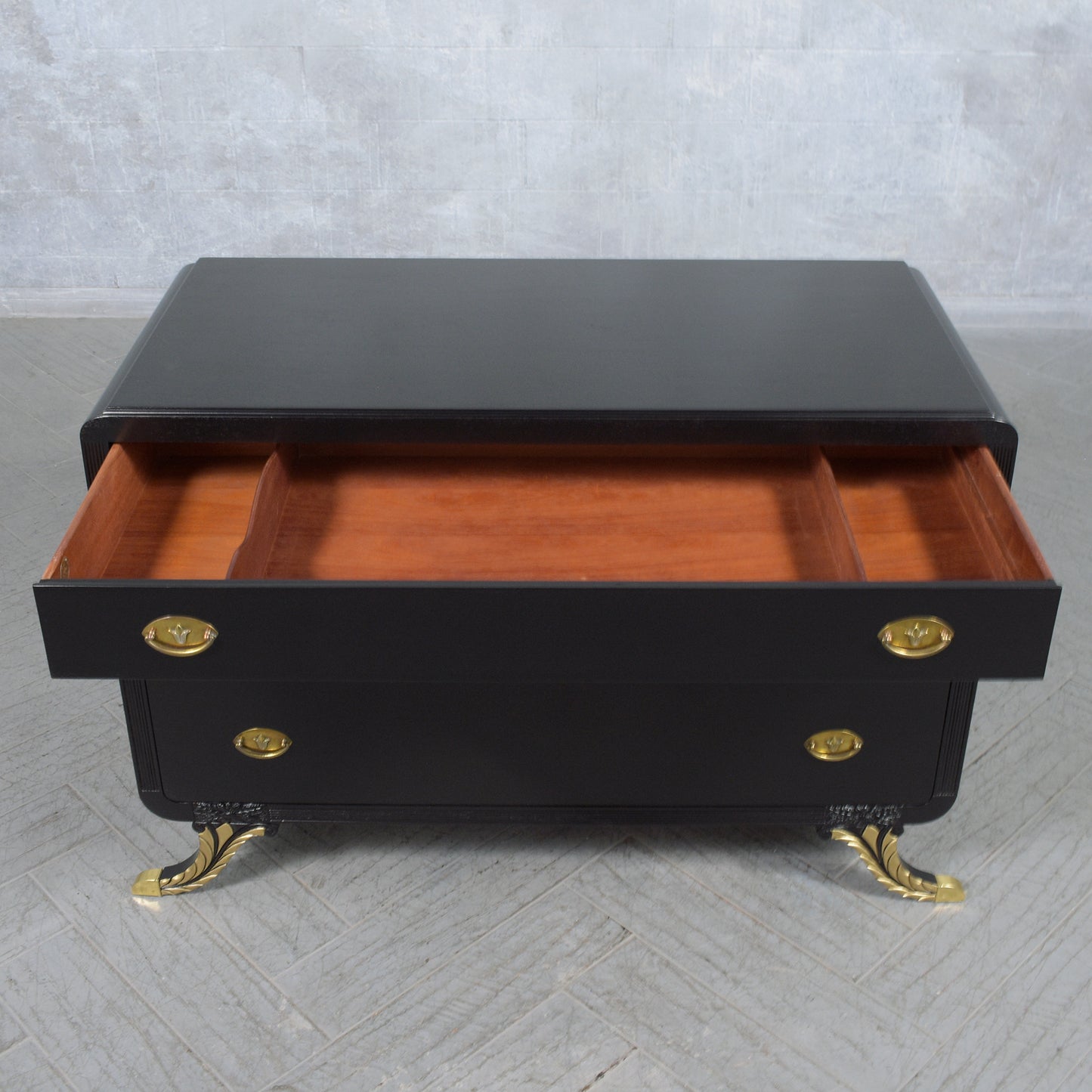 Antique Empire Ebonized Dresser: Timeless Craftsmanship Meets Modern Elegance