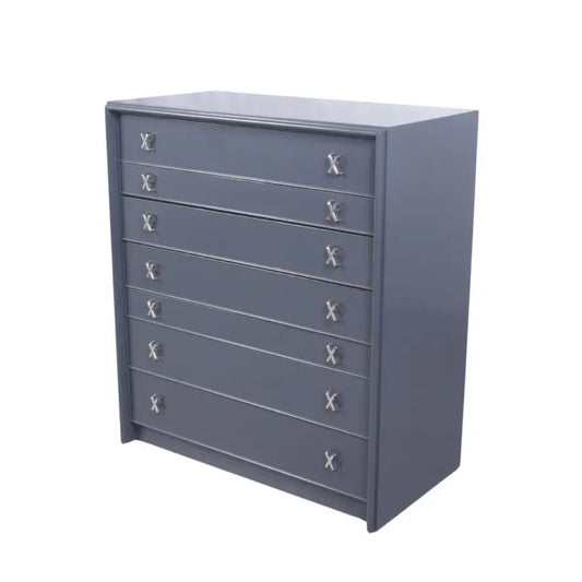 Paul Frankl Dark Grey Lacquered Dresser