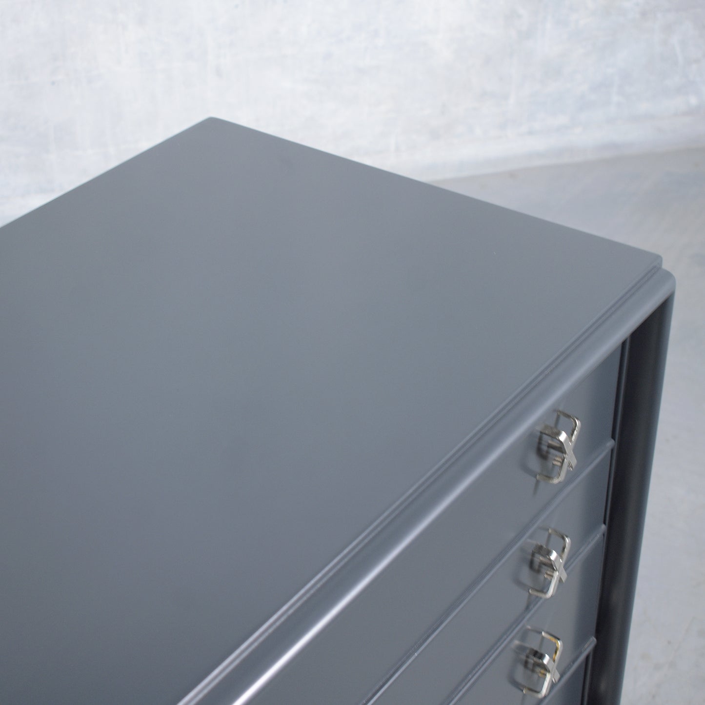 Paul Frankl Dark Grey Lacquered Dresser