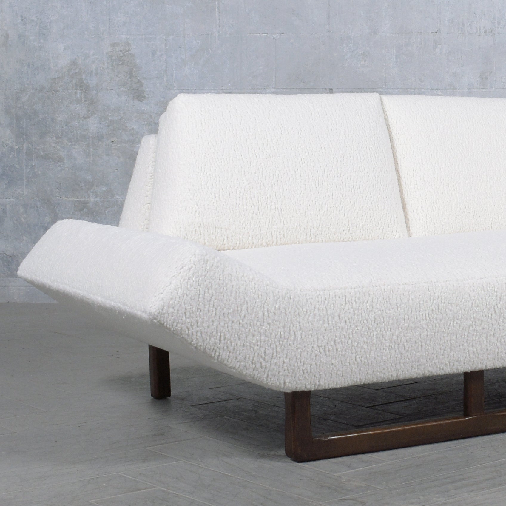 Late 20th Century Modified Tuxedo Slipcover Style Pillow Back Large Scale  Sofa – warehouse 414