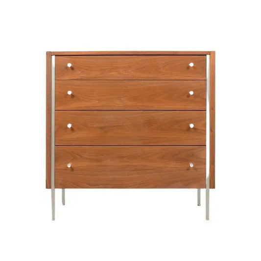 Handcrafted Mid-Century Modern Walnut Chest of Drawers