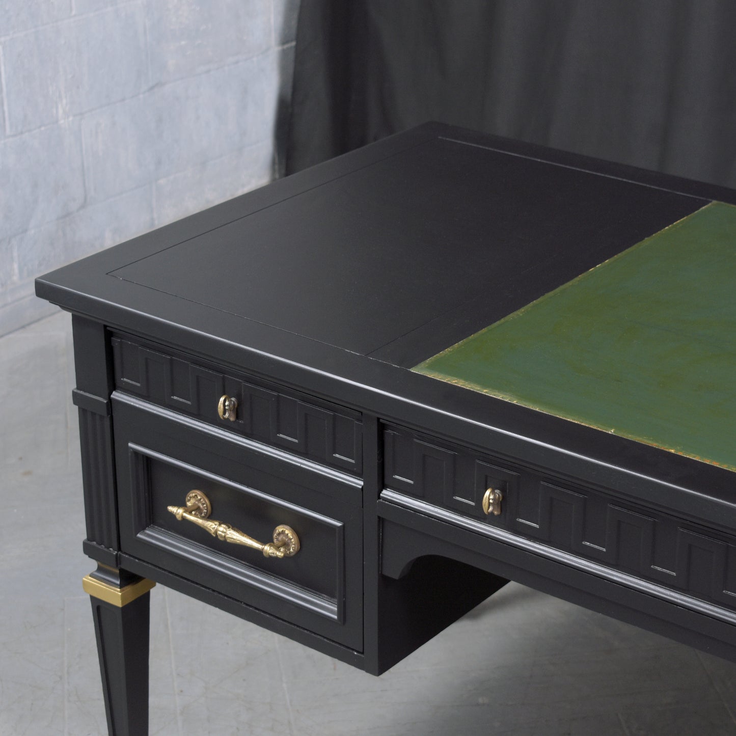 Restored 1950s Hollywood Regency-Style Executive Desk