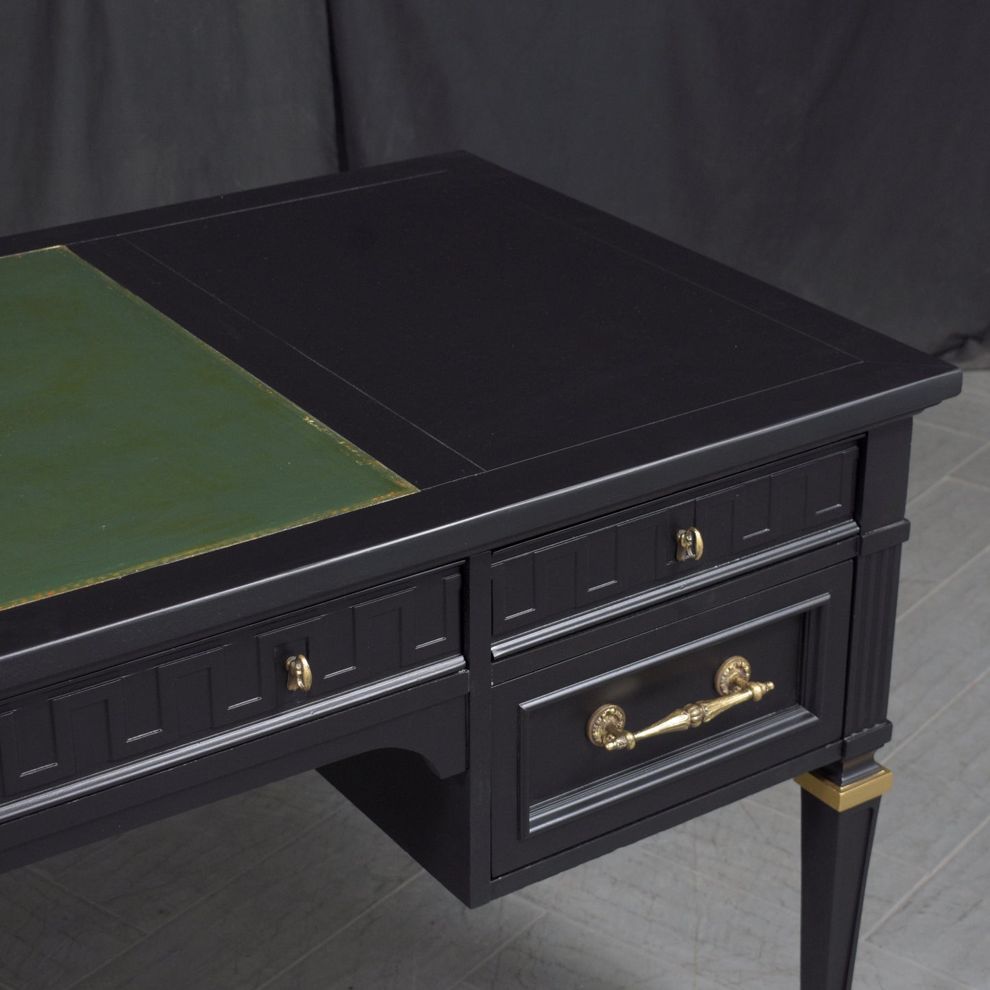 Restored 1950s Hollywood Regency-Style Executive Desk