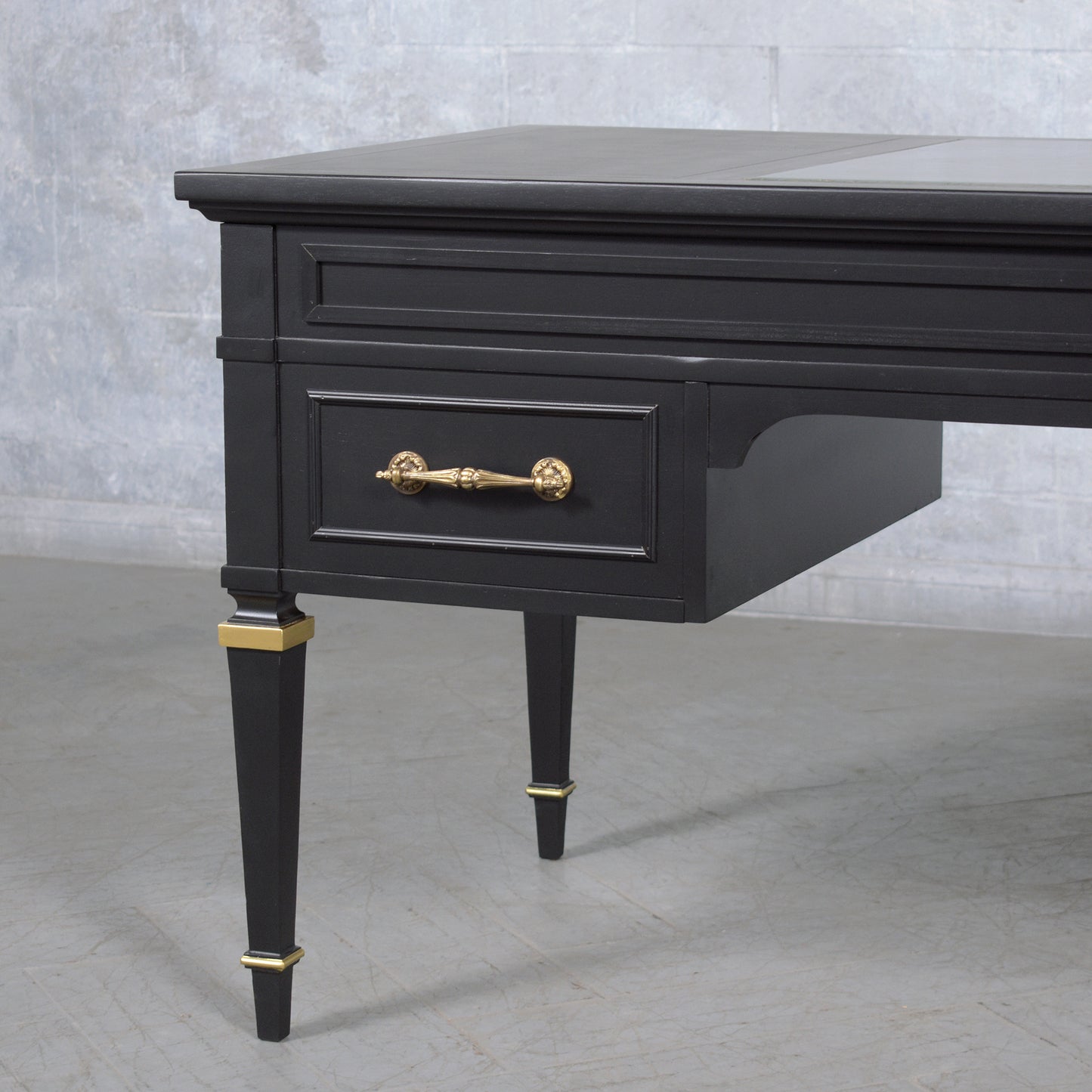 Restored 1950s Hollywood Regency-Style Executive Desk