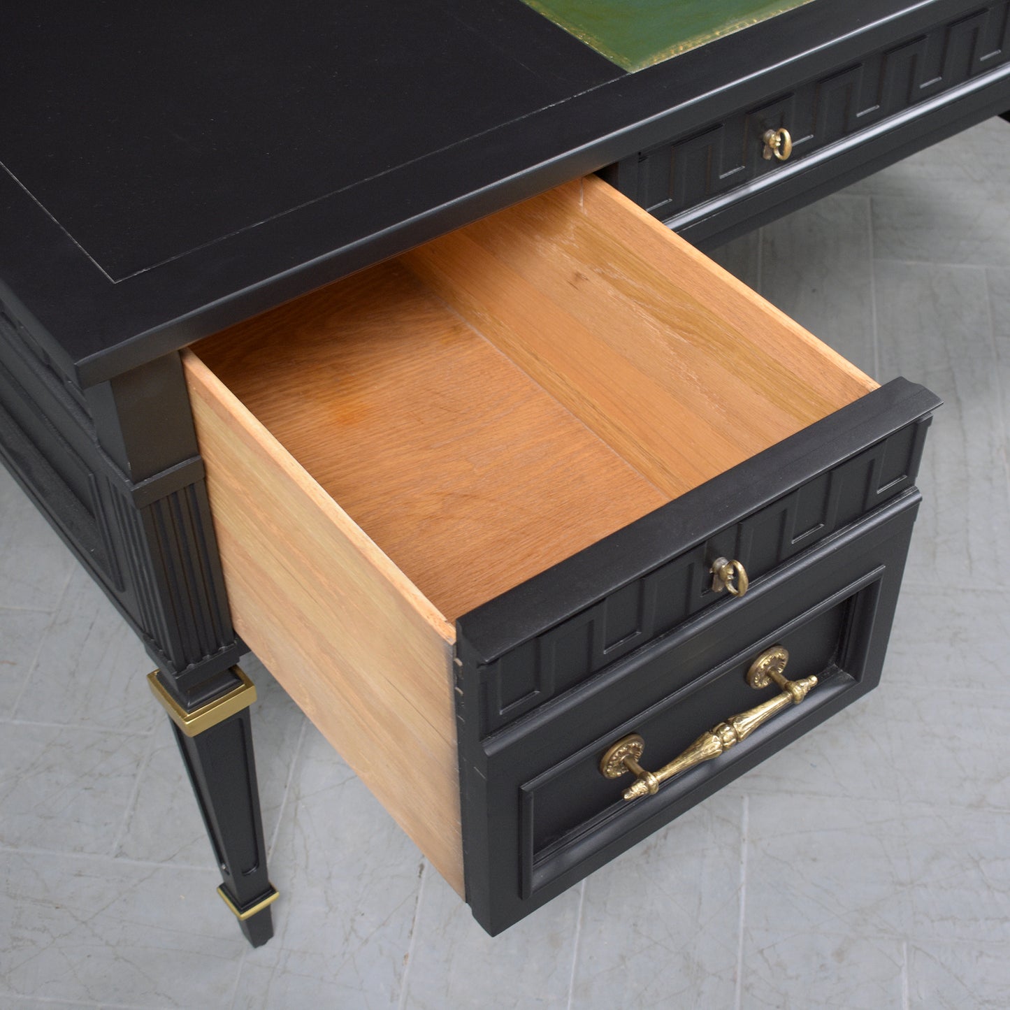 Restored 1950s Hollywood Regency-Style Executive Desk