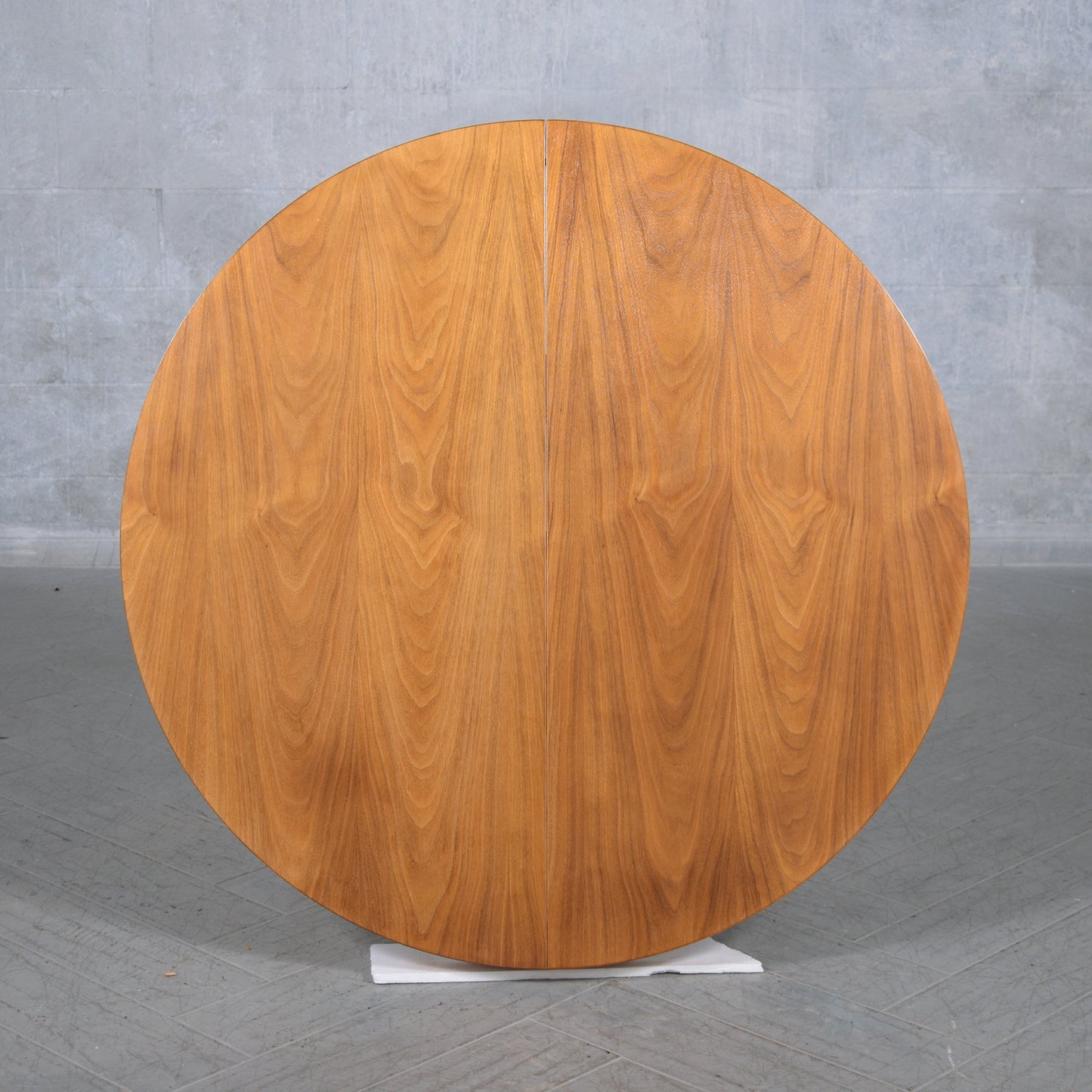 Mid-Century Modern Round Walnut Dining Table - Extendable & Restored