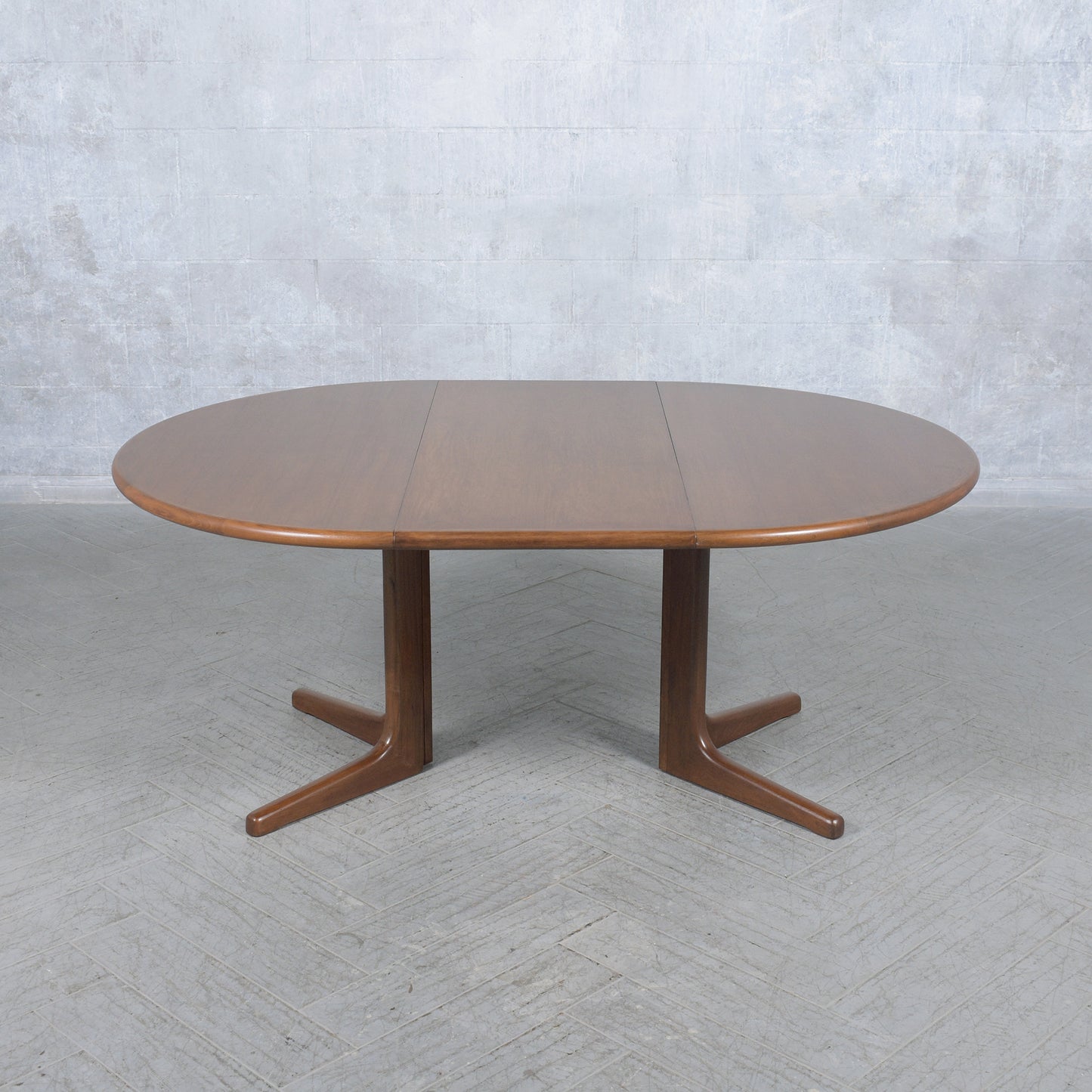 Vintage Danish Modern Teak Extendable Dining Table