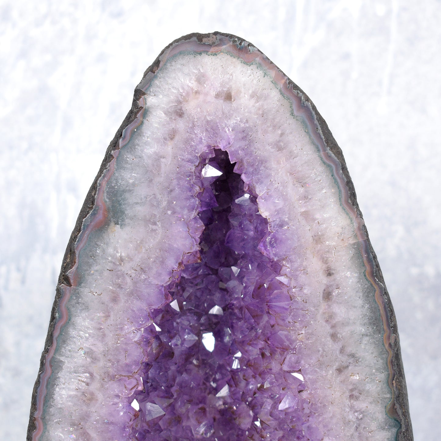 Pair of genuine Amethyst Cluster Geodes from Brazil