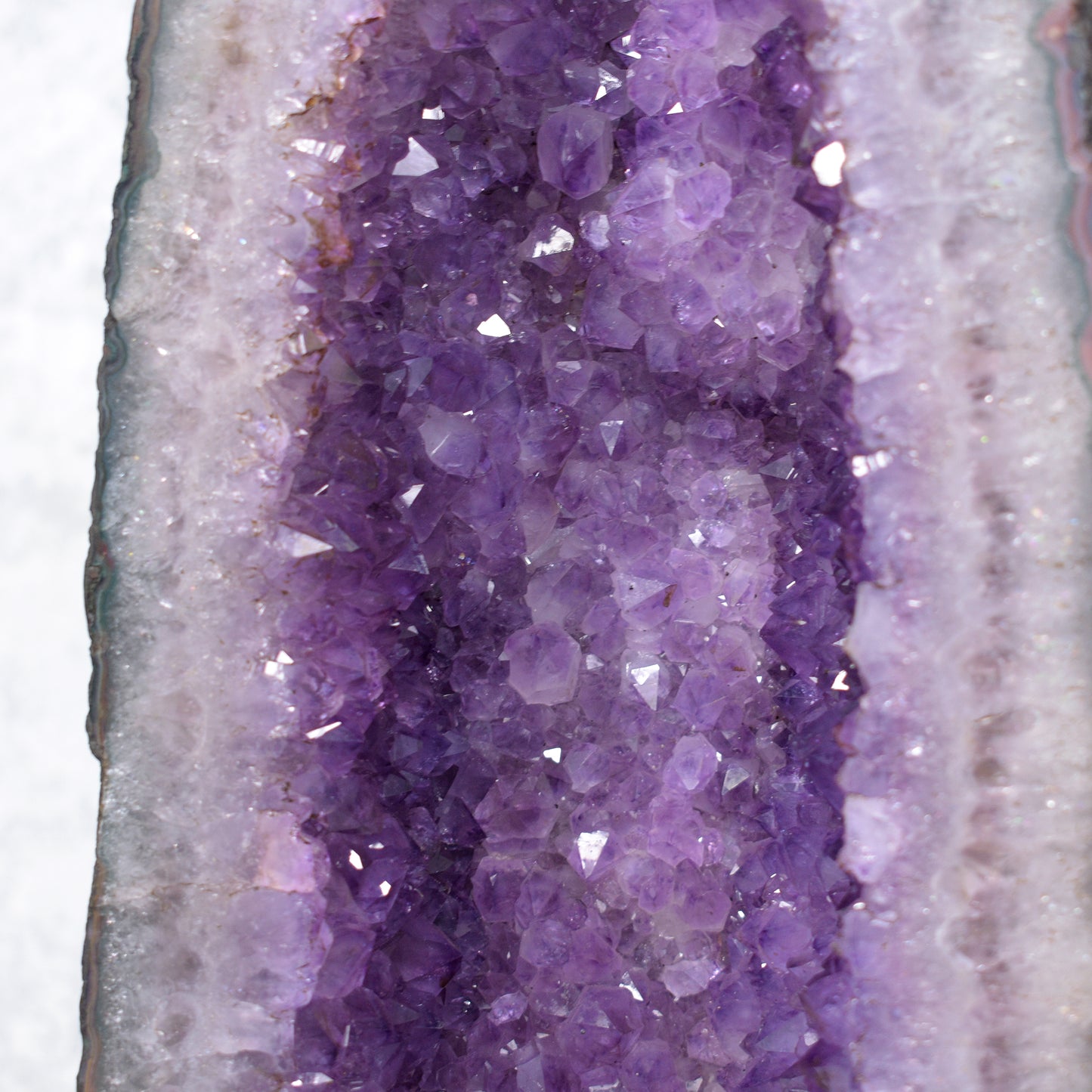 Pair of genuine Amethyst Cluster Geodes from Brazil