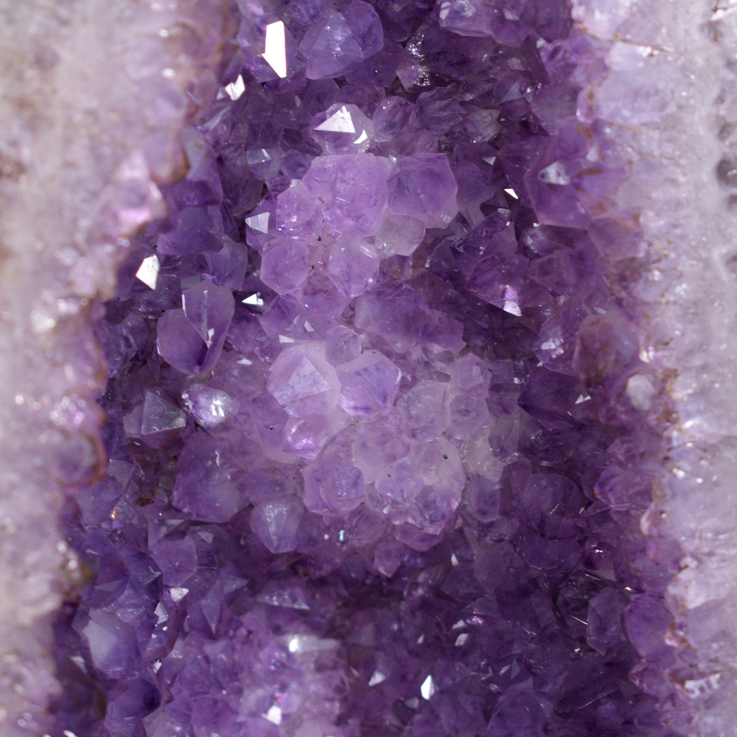 Pair of genuine Amethyst Cluster Geodes from Brazil