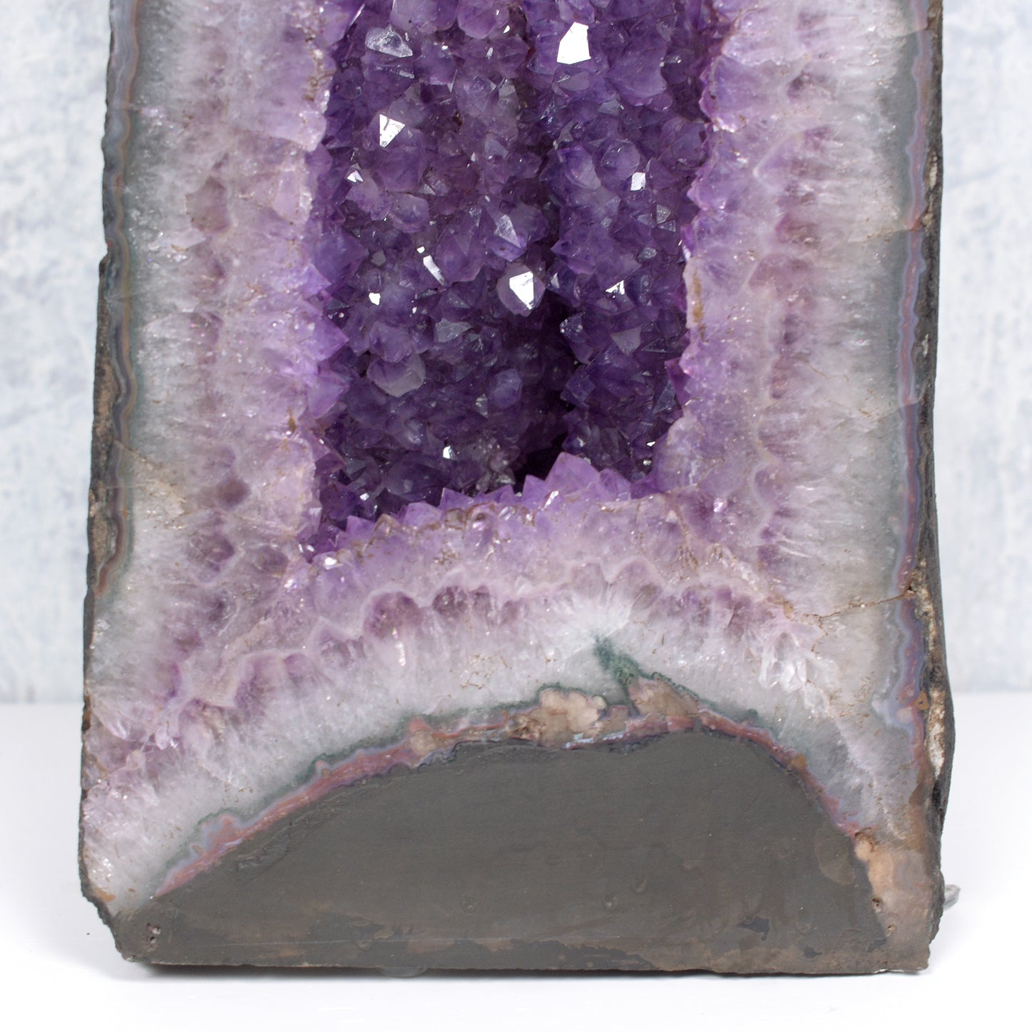 Pair of genuine Amethyst Cluster Geodes from Brazil