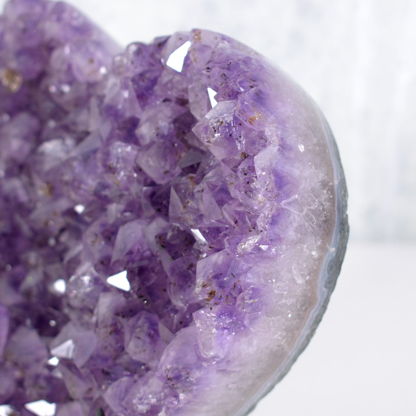 Cherished Heart-Shaped Amethyst Crystal