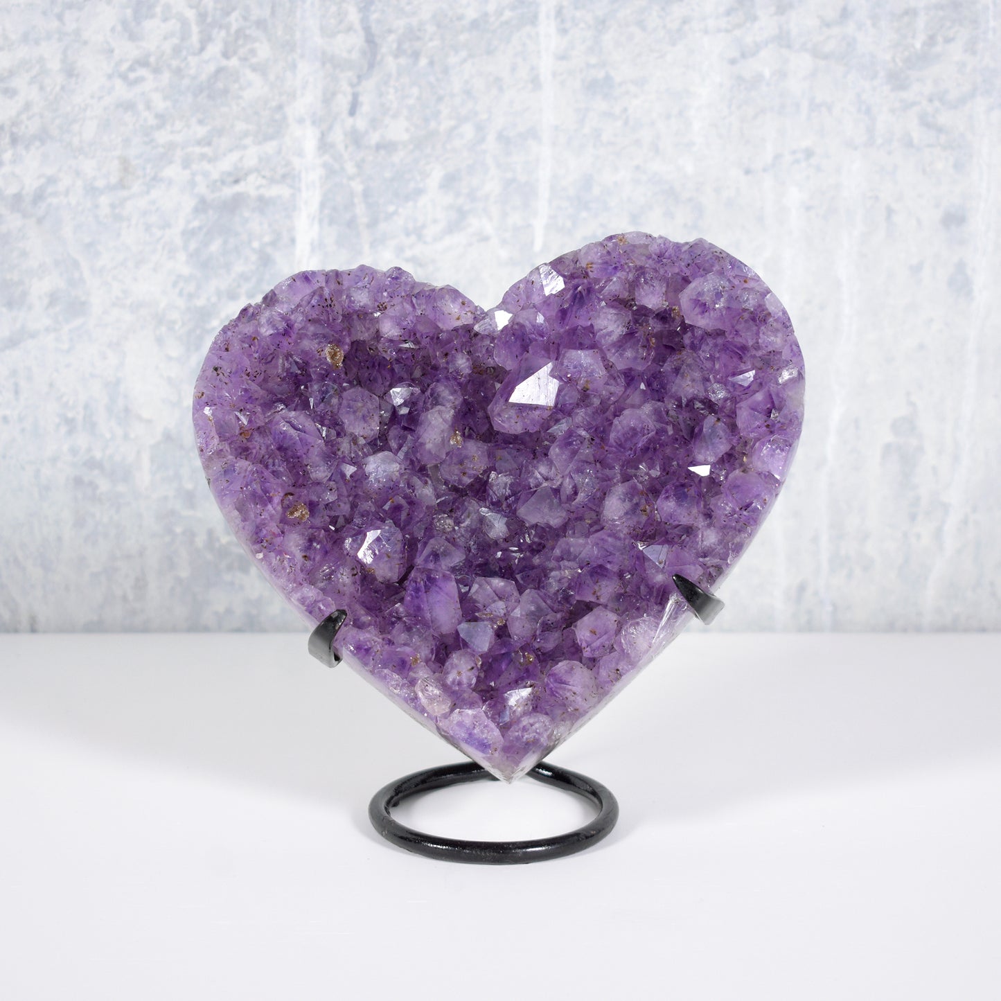 Cherished Heart-Shaped Amethyst Crystal