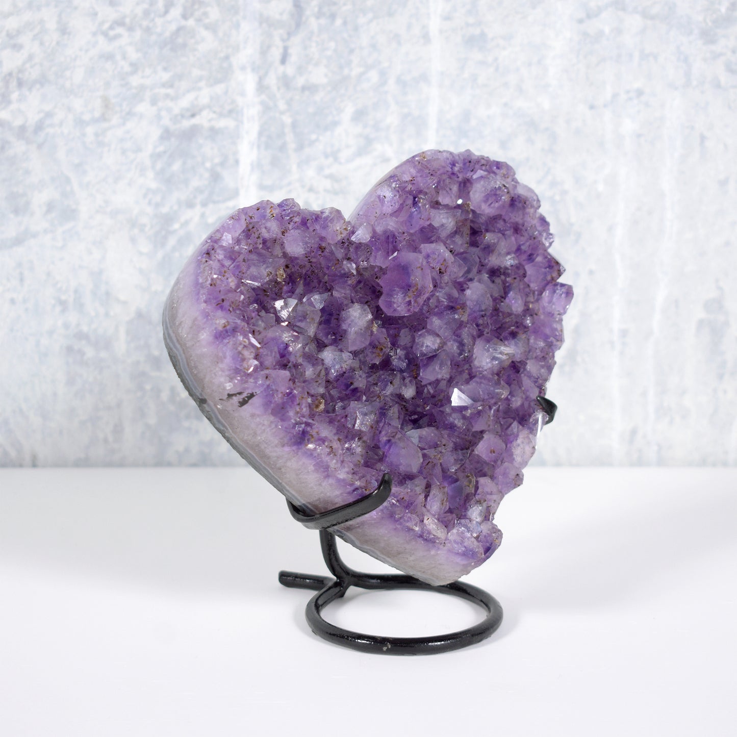 Cherished Heart-Shaped Amethyst Crystal