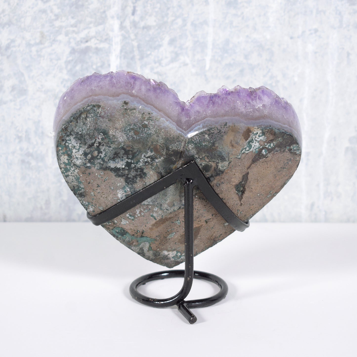 Cherished Heart-Shaped Amethyst Crystal