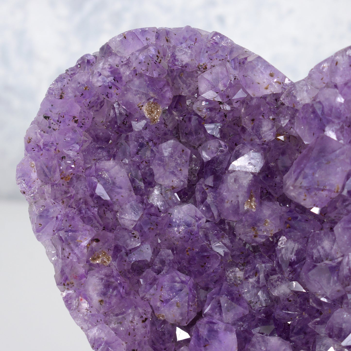 Cherished Heart-Shaped Amethyst Crystal