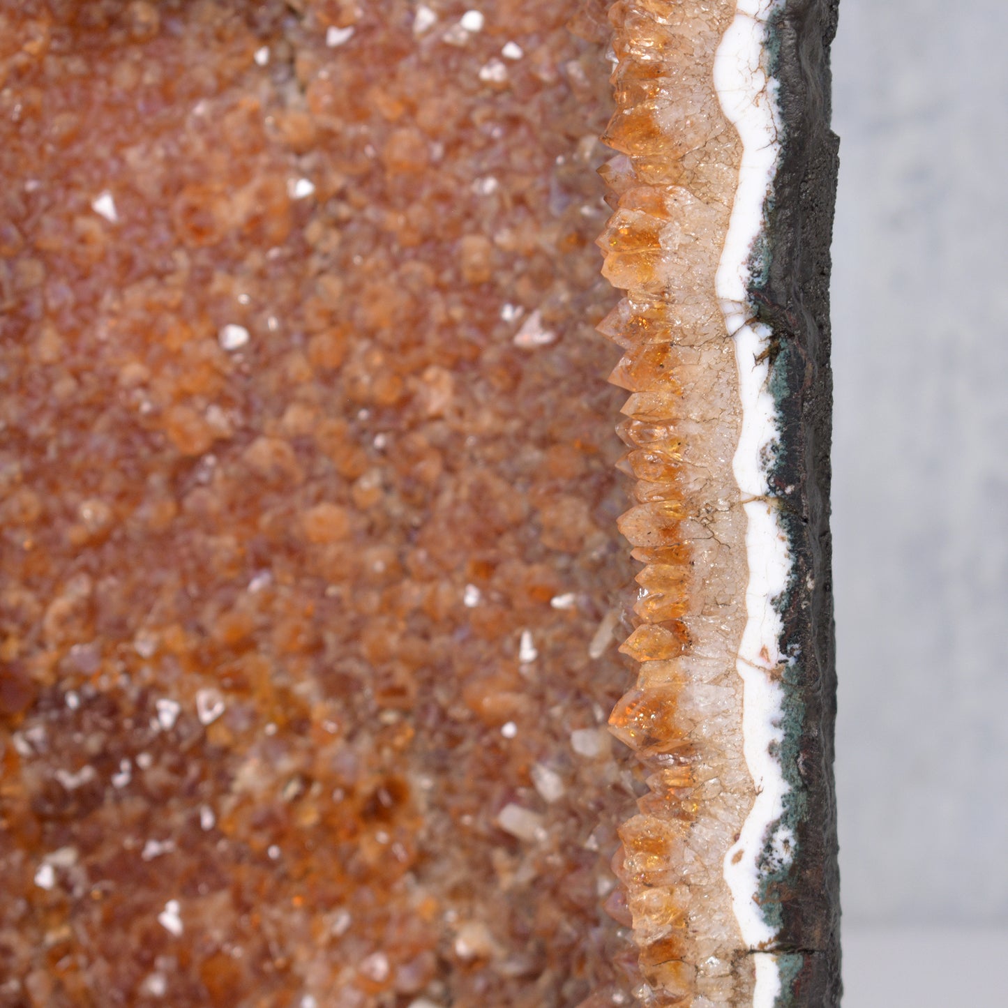 Elegant Citrine and Geode Crystal Accent Piece