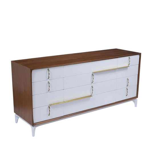 Mid-Century White Lacquered Dresser