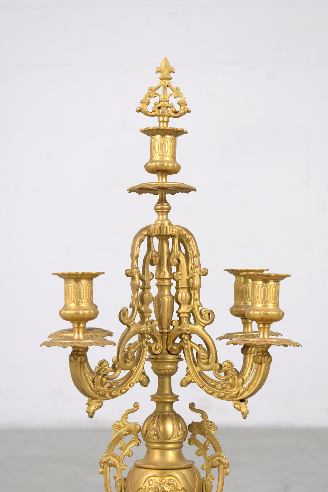 Pair of French Antique Ormolu Candleholder