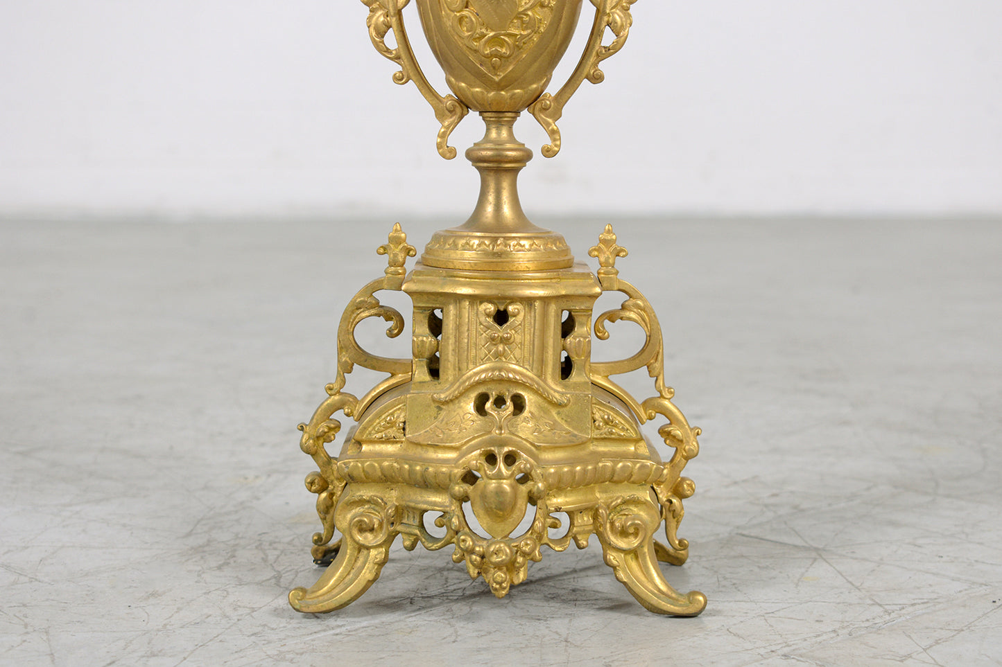 Pair of French Antique Ormolu Candleholder