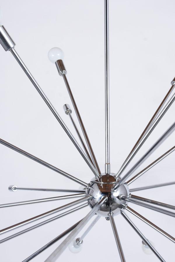 Vintage Space Age Mid-Century Modern Chrome Sputnik Chandelier