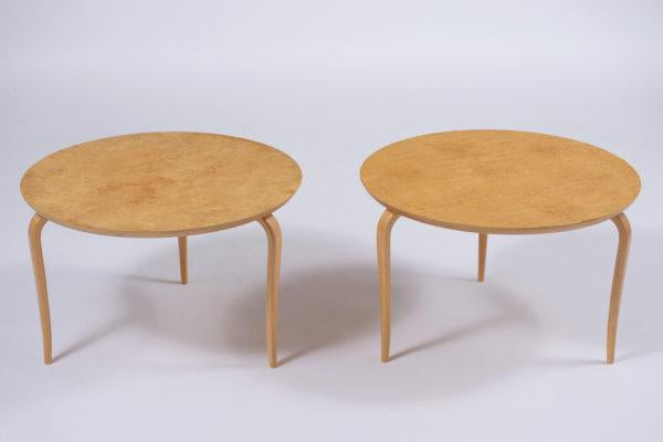 Pair of Mid-Century Bruno Mathsson Side Tables
