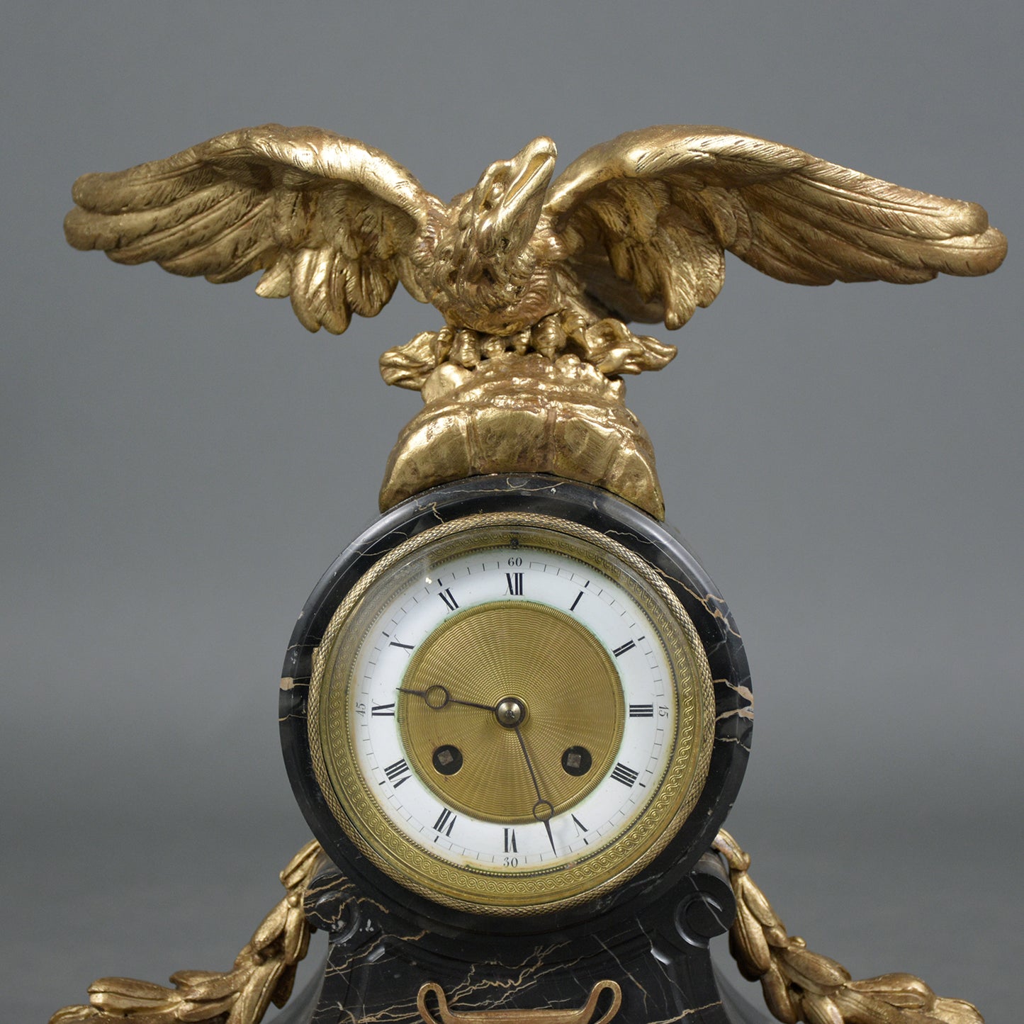 19th Century Brass Mounted Mantle Clock