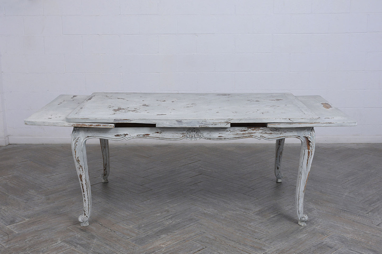 Antiqued French Painted Louis XVI Dining Table