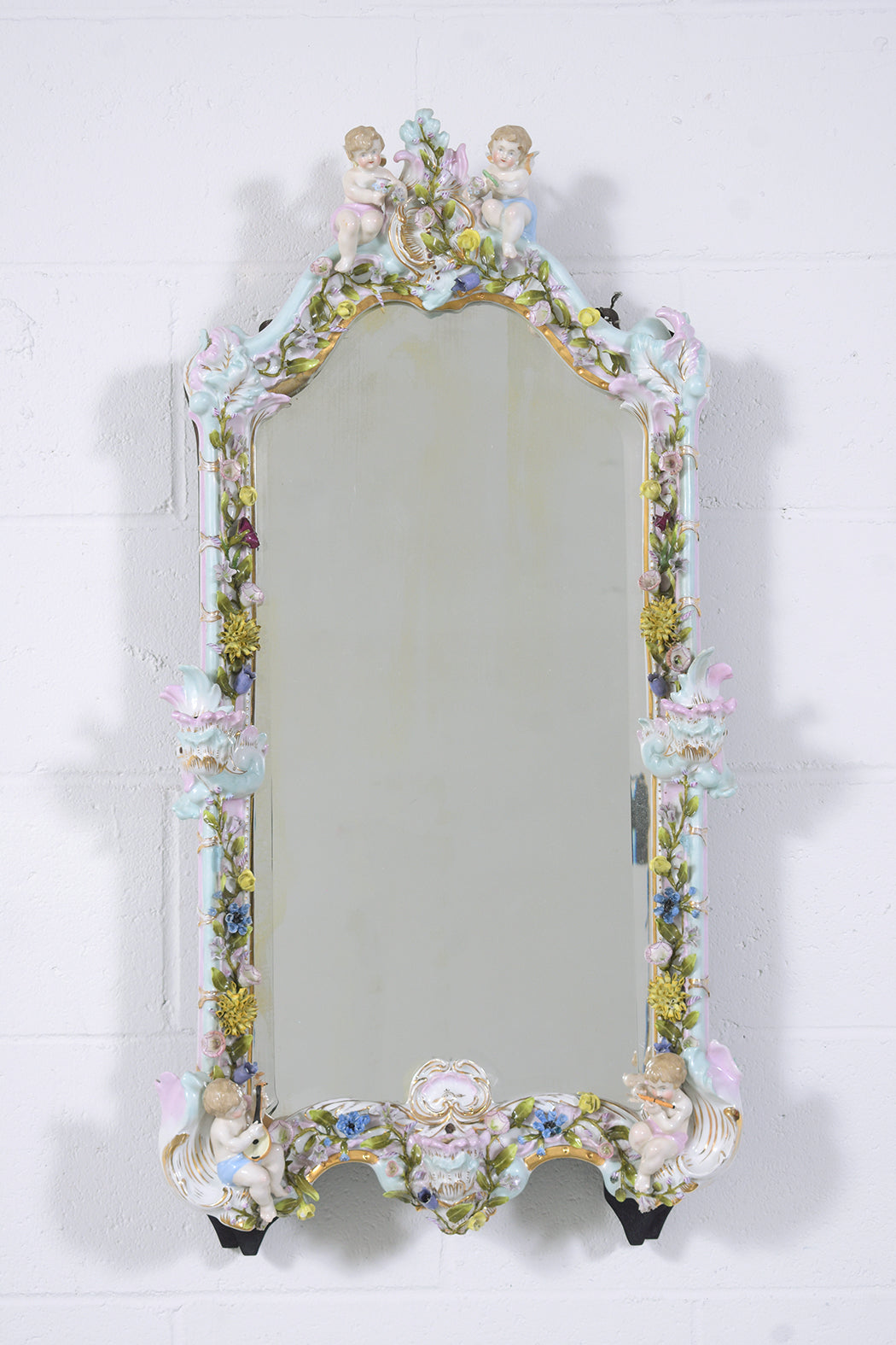 Antique Porcelain Mirror